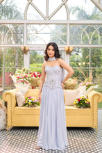 Load image into Gallery viewer, Evelyn | Corset & Flared Skirt | Grey