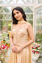 Load image into Gallery viewer, Butterfly | Corset & Flared Pant | Beige