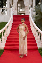 Load image into Gallery viewer, Desire | Corset & Pencil Skirt | Champagne Gold