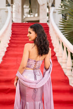 Load image into Gallery viewer, Noir | Corset & Shimmer Mermaid Skirt | Lilac