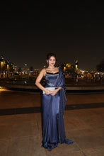 Load image into Gallery viewer, Unnati Tomar | Siren drape saree | Navy Blue
