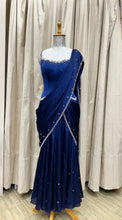 Load image into Gallery viewer, Raveena | Corset Lehenga Saree | Powder Pink