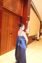 Load image into Gallery viewer, Unnati Tomar | Siren drape saree | Navy Blue