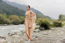 Load image into Gallery viewer, Gold Embellished Corset | Beige (4 Piece Set)