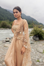 Load image into Gallery viewer, Gold Embellished Corset | Beige (4 Piece Set)