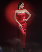 Load image into Gallery viewer, Regena Red Corset Skirt