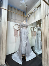 Load image into Gallery viewer, Bhavna Silver Custom Crystal Gown
