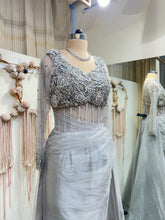 Load image into Gallery viewer, Bhavna Silver Custom Crystal Gown