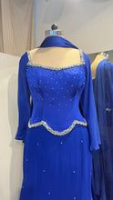 Load image into Gallery viewer, Simran | Stone Lehenga | Electric Blue
