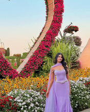 Load image into Gallery viewer, Payal Dhare | Stone Corset Lehenga (Lilac)