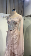 Load image into Gallery viewer, Riya's Organza Saree | Peach