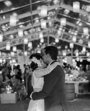 Load image into Gallery viewer, Mitali Custom Thread & Pearl Bridal Saree | Dove White