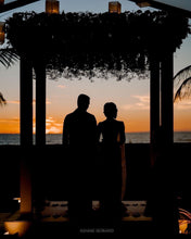 Load image into Gallery viewer, Mitali Custom Thread & Pearl Bridal Saree | Dove White