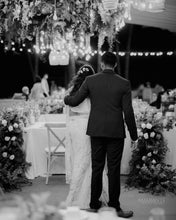 Load image into Gallery viewer, Dishnira Custom Hand Embellished Bridal Saree | Pearl White