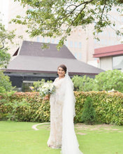 Load image into Gallery viewer, Niroga Custom Mix Bridal Saree | Cream White
