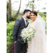 Load image into Gallery viewer, Niroga Custom Mix Bridal Saree | Cream White