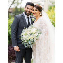 Load image into Gallery viewer, Niroga Custom Mix Bridal Saree | Cream White