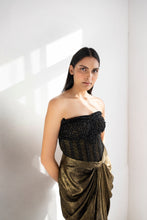Load image into Gallery viewer, Opal Embellished Corset | Black (3 Piece Set)