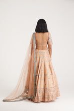Load image into Gallery viewer, Shanaya Gota lehenga | Peach