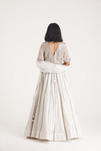 Load image into Gallery viewer, Amani Swarovski Lace Lehenga | White