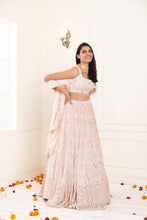 Load image into Gallery viewer, Daisy Mirror Lehenga | Petal Pink
