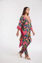 Load image into Gallery viewer, Lilah Kaftan | Printed Floral | Dabka Work