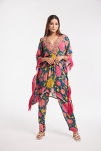 Load image into Gallery viewer, Lilah Kaftan | Printed Floral | Dabka Work