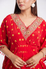 Load image into Gallery viewer, Imani Kaftan | Leheriya Print | Dabka Work