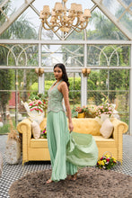 Load image into Gallery viewer, Eden | Pistachio Green | Halter neck
