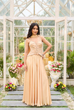 Load image into Gallery viewer, Butterfly | Corset &amp; Flared Pant | Beige

