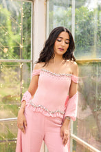 Load image into Gallery viewer, Aurelia | Corset &amp; Flared Pants | Powder Pink
