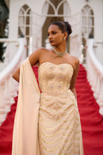Load image into Gallery viewer, Desire | Corset &amp; Pencil Skirt | Champagne Gold
