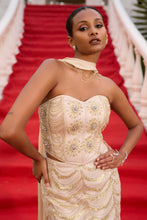 Load image into Gallery viewer, Desire | Corset &amp; Pencil Skirt | Champagne Gold
