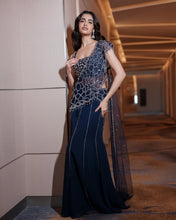 Load image into Gallery viewer, Jasmine Saree - Pastel blue
