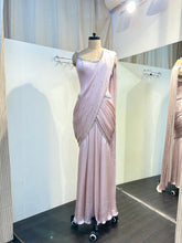 Load image into Gallery viewer, Raveena | Corset Lehenga Saree | Powder Pink
