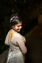 Load image into Gallery viewer, Bhavna Silver Custom Crystal Gown
