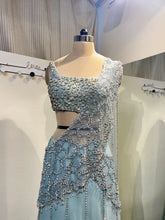 Load image into Gallery viewer, Jasmine Saree - Pastel blue
