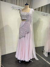 Load image into Gallery viewer, Jasmine Saree - Pastel blue
