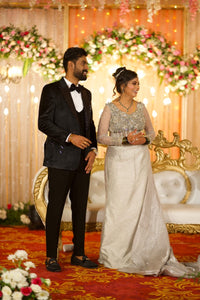 Bhavna Silver Custom Crystal Gown