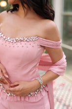 Load image into Gallery viewer, Aurelia | Corset &amp; Flared Pants | Powder Pink
