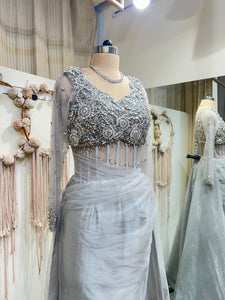 Bhavna Silver Custom Crystal Gown