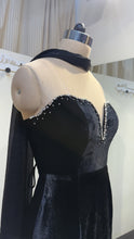 Load image into Gallery viewer, Black velvet | Corset Gown

