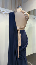 Load image into Gallery viewer, Kystle Blue Saree | Navy Blue
