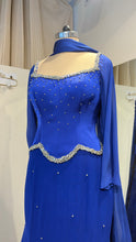 Load image into Gallery viewer, Simran | Stone Lehenga | Electric Blue
