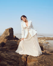 Load image into Gallery viewer, Isha Malviya | Dove White Jacket Skirt
