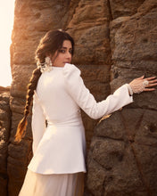 Load image into Gallery viewer, Isha Malviya | Dove White Jacket Skirt
