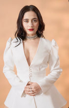 Load image into Gallery viewer, Sanjeeda Sheikh | Dove White Jacket Skirt
