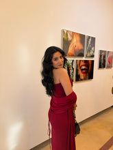 Load image into Gallery viewer, Soumya | Fringe Set | Red Maroon
