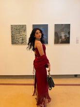 Load image into Gallery viewer, Soumya | Fringe Set | Red Maroon
