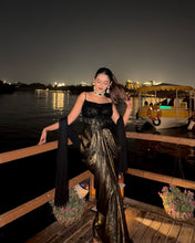 Load image into Gallery viewer, Riya Turkhia | Opal Embellished Corset | Black | Set of Two
